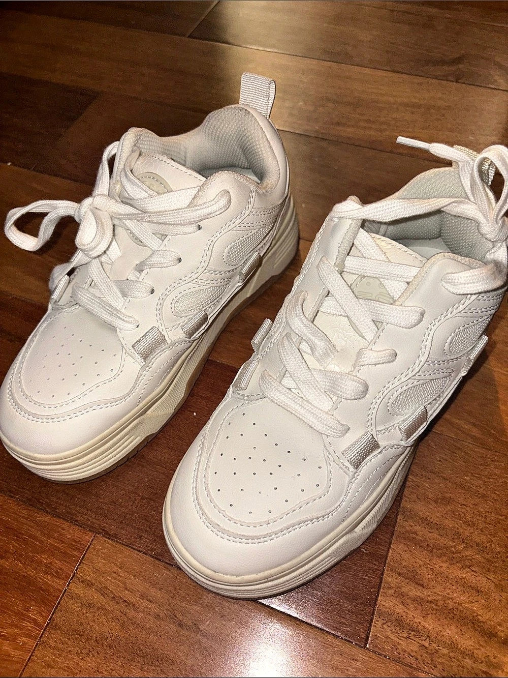 Steve Madden Fifi White Platform Sneaker Sneakers